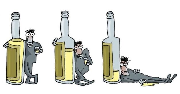 vīriešu alkoholisma stadijas