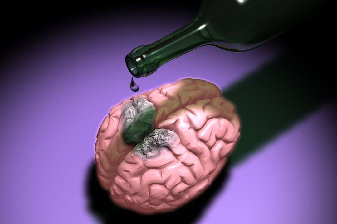 kā alkohols ietekmē smadzenes